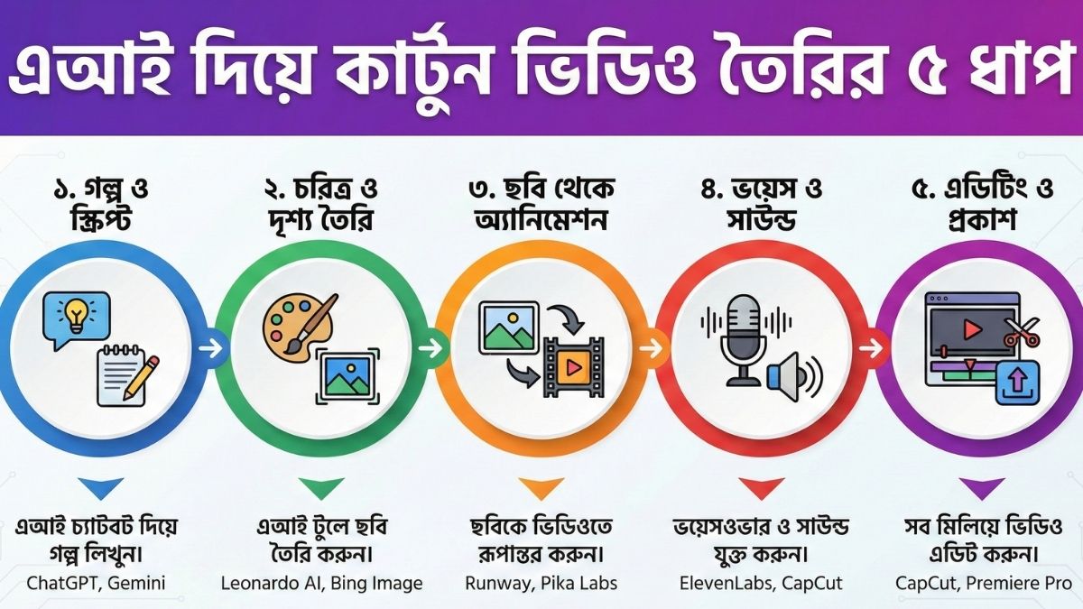 Ai দিয়ে কার্টুন ভিডিও কিভাবে তৈরি করবেন