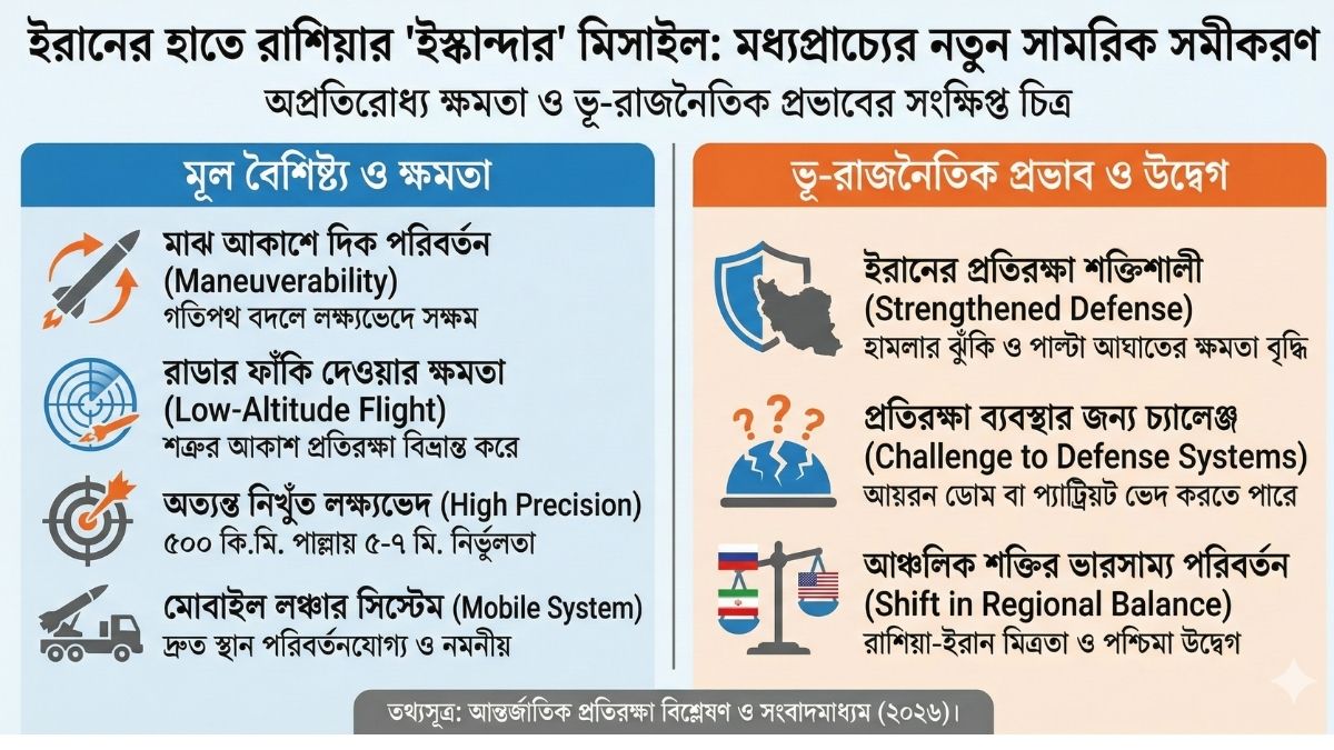 ইরানের হাতে রাশিয়ার ইস্কান্দার মিসাইল কতটা শক্তিশালী এবং কেন চিন্তিত বিশ্ব