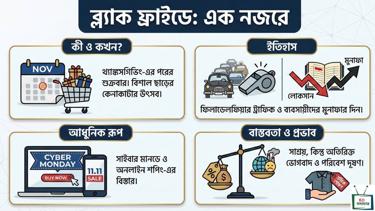 ব্ল্যাক ফ্রাইডে আসলে কী কেন এই দিনে কেনাকাটার ধুম পড়ে
