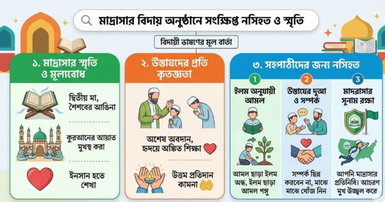 কওমি মাদ্রাসার বিদায় অনুষ্ঠানের বক্তব্য