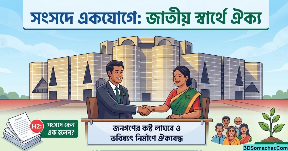 সংসদে বিরোধী ও সরকার দলের ঐক্যমত